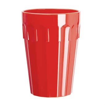 Olympia Kristallon polycarbonaat bekers 26cl rood (12 stuks)