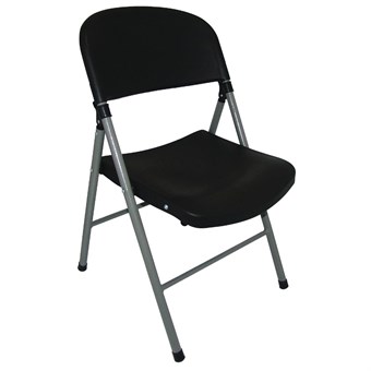 Bolero opklapbare stoelen zwart (2 stuks)