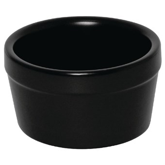 Olympia stapelbare ramekin mat zwart 9,5cm (6 stuks)