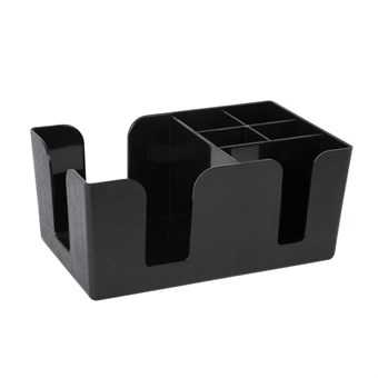 Olympia kristallon plastic bar caddy zwart