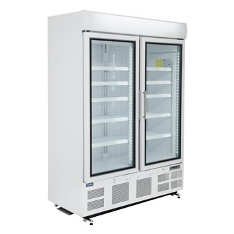 Polar G-serie rechtopstaande vitrinediepvriezer 920ltr wit