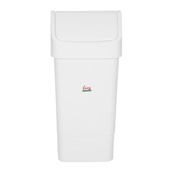 SYR afvalbak met tuimeldeksel wit