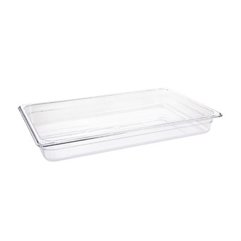 Vogue polycarbonaat 1/1 gastronorm container 65mm helder