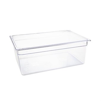 Vogue polycarbonaat 1/1 gastronorm container 200mm transparant