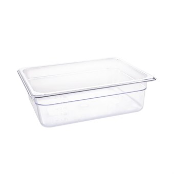 Vogue polycarbonaat 1/2 gastronorm container 100mm transparant