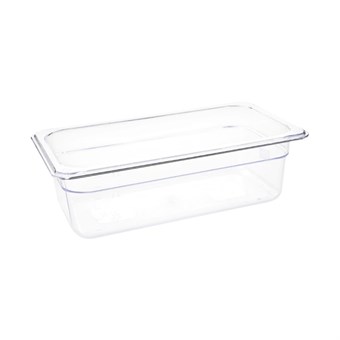Vogue polycarbonaat 1/3 gastronorm container 100mm transparant
