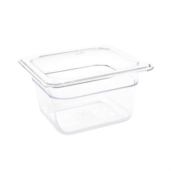 Vogue polycarbonaat 1/6 gastronorm container 100mm transparant