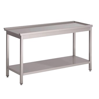 Gastro M aanvoertafel voor doorschuifvaatwasser 85(h)x80(b)x60(d)cm