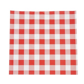 Rood Gingham vetvrij papier 19x31cm (200 stuks)