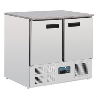 Polar G-serie koelwerkbank met marmeren werkblad 240Ltr