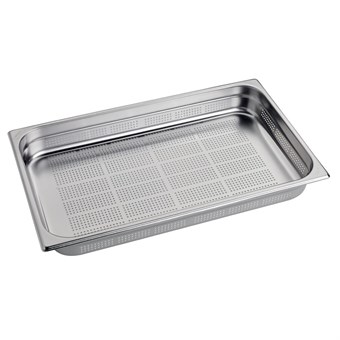 Gastro M geperforeerde RVS GN 1/1 bak 6,5cm diep