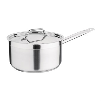 Nisbets Essentials RVS inductie steelpan 3Ltr 20(Ø)cm inclusief deksel