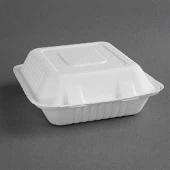 Fiesta Compostable composteerbare bagasse voedseldozen (200 stuks)