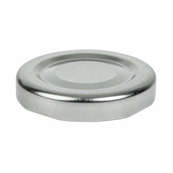 Zilveren deksel voor mini melkfles GL160 (18 stuks)