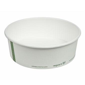 Vegware 185-Serie Composteerbare Bon Appetit Brede PLA-gevoerde Papieren Voedingsschalen