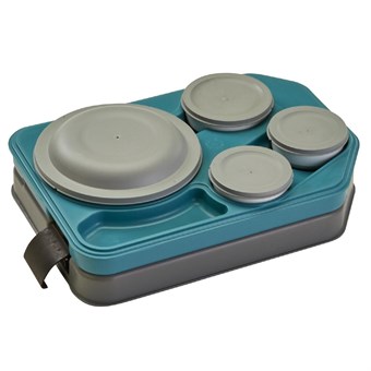 Cambro Tablotherm Geïsoleerd dienblad met porseleinen schalen 37 x 53 x 10,5 cm