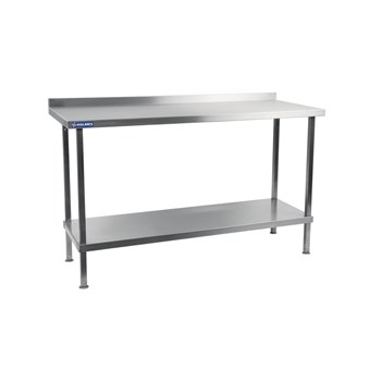 Holmes RVS wandtafel met opstaande rand 600(D)mm