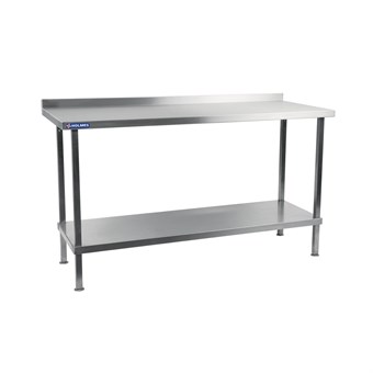 Holmes RVS wandtafel met opstaande rand 700(D)mm