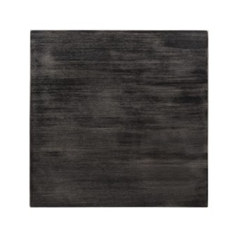 Bolero voorgeboord vierkant tafelblad vintage zwart 70cm