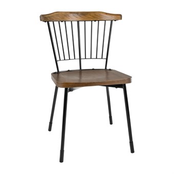 Bolero Scandi Bijzetstoelen Zwart (2 stuks)
