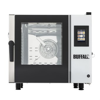 Buffalo Slim Touchscreen Compact Combi Oven 6 x GN 1/1 Met Installatiekit