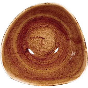 Churchill Stonecast Patina Vintage Copper Driehoekige Kom 15.2cm (12 stuks)