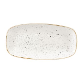 Churchill Stonecast Barley White Chefs Ovaal Bord 29.8 x 15.2cm (12 stuks)