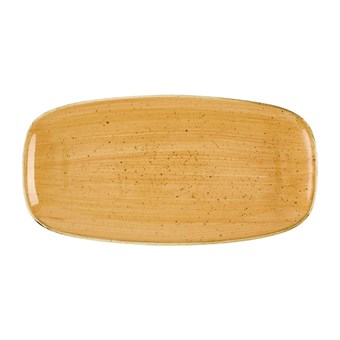 Churchill Stonecast Tangerine Chefs' Oblong No. 3 Borden (12 stuks)