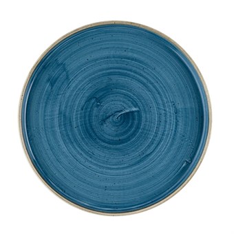 Churchill Stonecast Java Blue Bord Met Opstaande Rand 25.9cm (6 stuks)