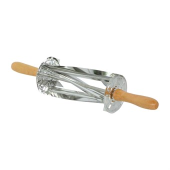Gobel RVS Croissant Roller Cutter Met Houten Handvat 510x95X95mm