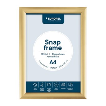 Europel Kliklijst A4 25mm Goud