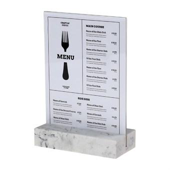 Europel Bordenhouder A5 Polystone Wit