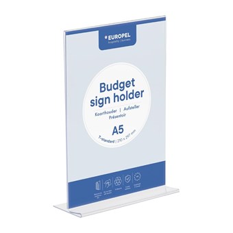 Europel Bordhouder Budget T-Stand A5 Portret