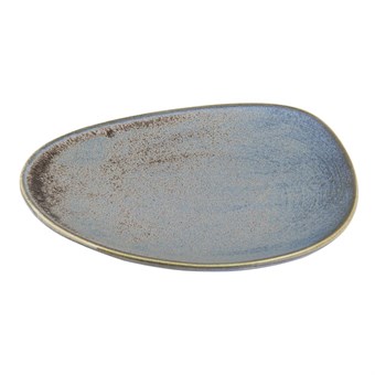 Olympia Ember Blauwe Driehoekige Borden 308mm (4 Stuks)