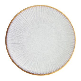 Olympia Drift Grijze Coupe Borden Met Reliëf, 180mm (6 Stuks)