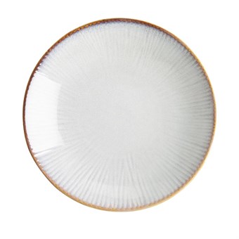 Olympia Drift Grey Coupe Low Bowls Met Reliëf, 260mm (4 Stuks)