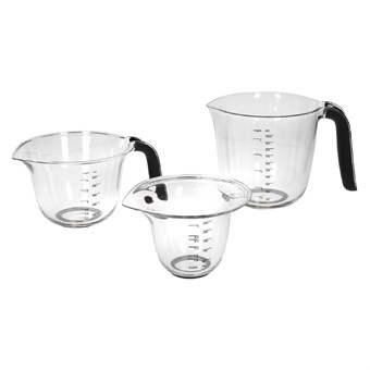 Kitchenaid Maatbekers Zwart (3 stuks)