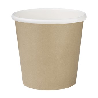 Fiesta Recyclebare Hot Cups Enkelwandig Kraft 6oz (1000 stuks)