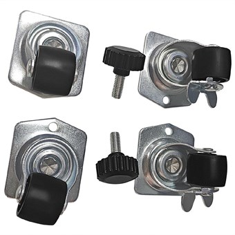 Polar zwenkwielen en verstelbare stelvoeten (6 stuks)