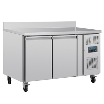 Polar U-Serie Dubbele Deurs Werkbank koeling met Achterwand 282Ltr