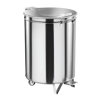 Gastro M RVS Pedaalemmer met Wielen 50Ltr