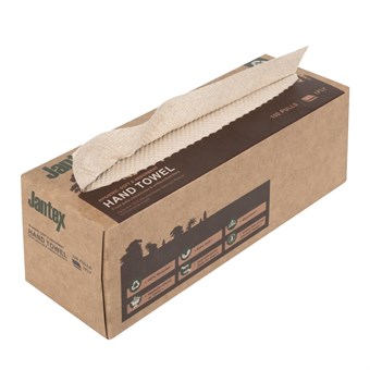 Jantex Green 100% Gerecycled Handdoek 1Ltraag 100 Vel 36 stuks