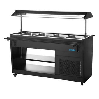 Polar G-Serie Gekoelde Buffetbar Zwart