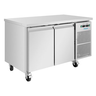 Polar U-Serie Koel-Vrieswerkbank Met 2 Deuren 124Ltr