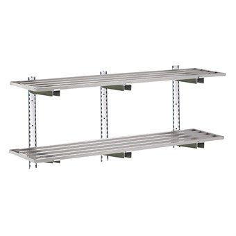 Gastro-M Complete wandrekset 2 niveaus 200x40cm - volledige montageset (excl. schroeven)
