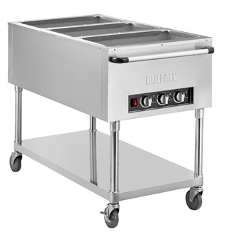 Buffalo mobiele bain-marie trolley 3x 1/1GN